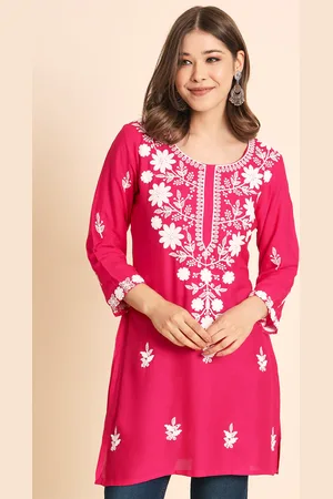 Floral Embroidered Kurtis